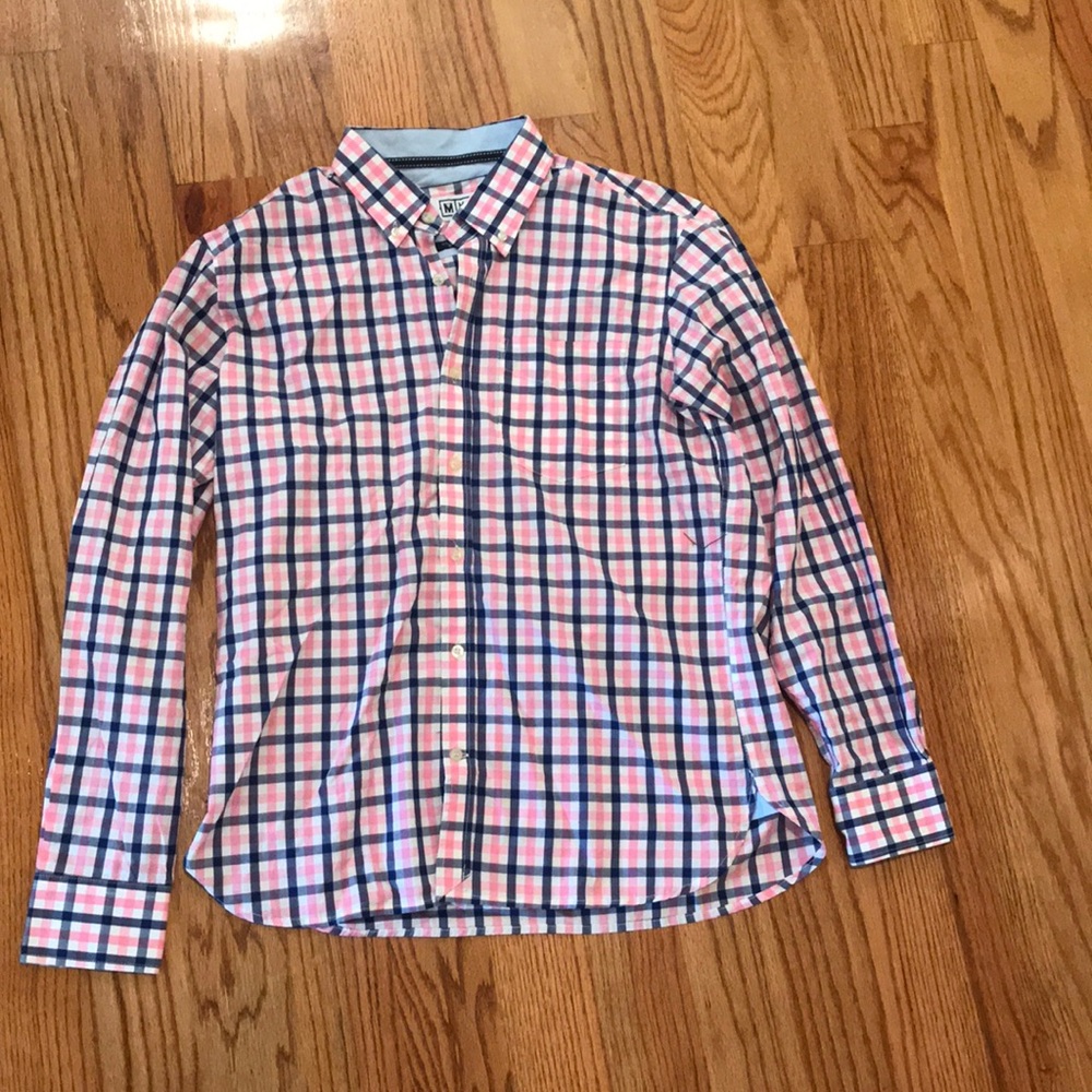 Patterned Button Down Shirt Size Medium - image 1